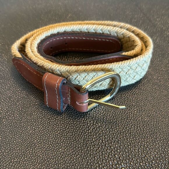 Other - Braided Fabric with Leather Belt size 36